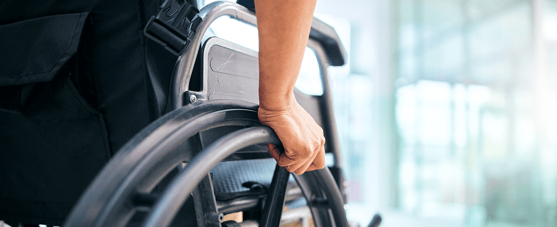 person in wheelchair