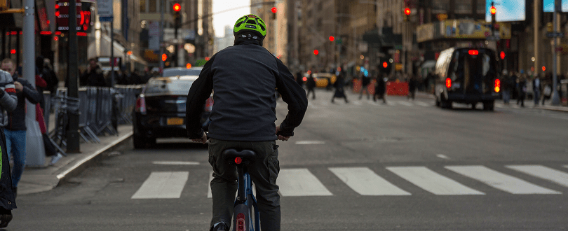 bicycle in traffic
